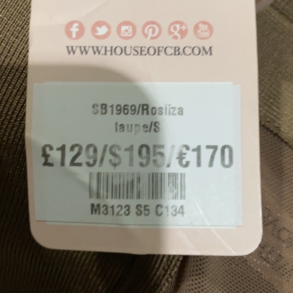 House of CB Rosliza taupe dress - Picture 5 of 5